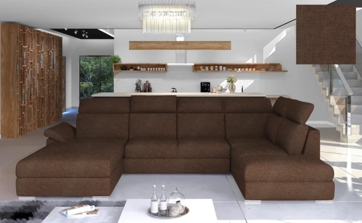 VALERY moderná rozkladacia sedacia súprava v tvare U