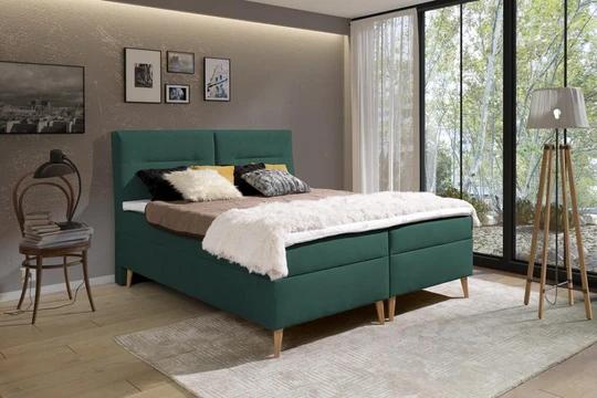 LUIS kontinentálna posteľ boxspring 140x200 s úložným priestorom