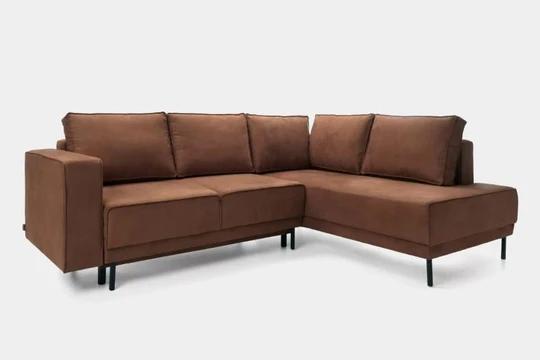 ODENSE L minimalistická rozkladacia rohová sedačka s úložným priestorom