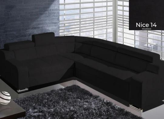 OCTAVIE s čalúneným rozkladom, čierna