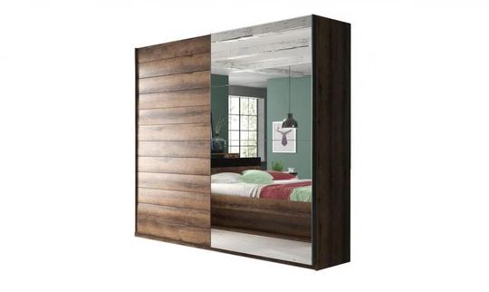 ZUZANA 2 SKRIŇA 180CM, dekor dub monastery/čierny mat