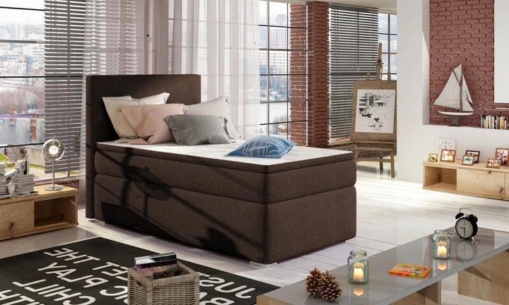 AMADEO boxspring posteľ 90x200 s úložným priestorom