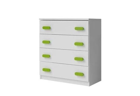 MIKI 4S komoda do detskej izby, biela
