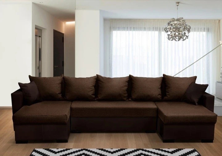 WILSON U rozkladacia sedacia súprava do U s úložným priestorom