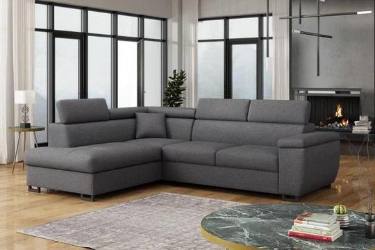 LIMBO rozkladacia rohová sedačka s nastaviteľnými opierkami hlavy