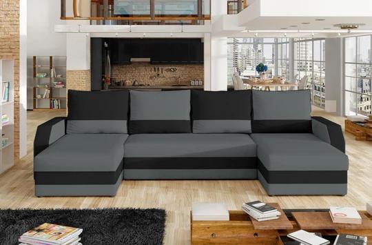METROPOLIS moderná sedacia súprava v tvare U s rozkladacou funkciou