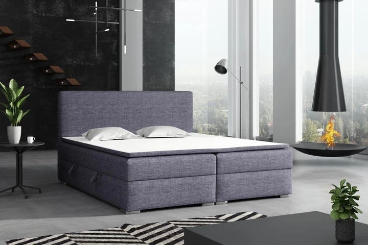 DETROIT kontinentálna posteľ boxspring 140x200 s úložným priestorom
