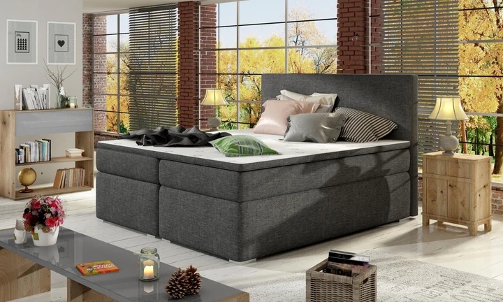 DIVALO 140x200 boxspring posteľ s úložným priestorom