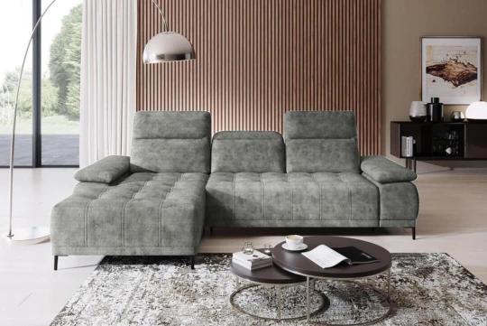 DIEGO MINI rohová sedacia súprava s nastaviteľnou hĺbkou sedenia