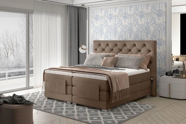 PUNTAS boxspring posteľ 180x200 s elektrickým polohovaním