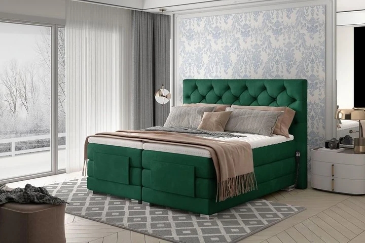 PUNTAS boxspring posteľ 180x200 s elektrickým polohovaním