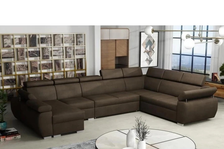 SEATTLE 7 rozkladacia sedacia súprava do U s polohovacími opierkami