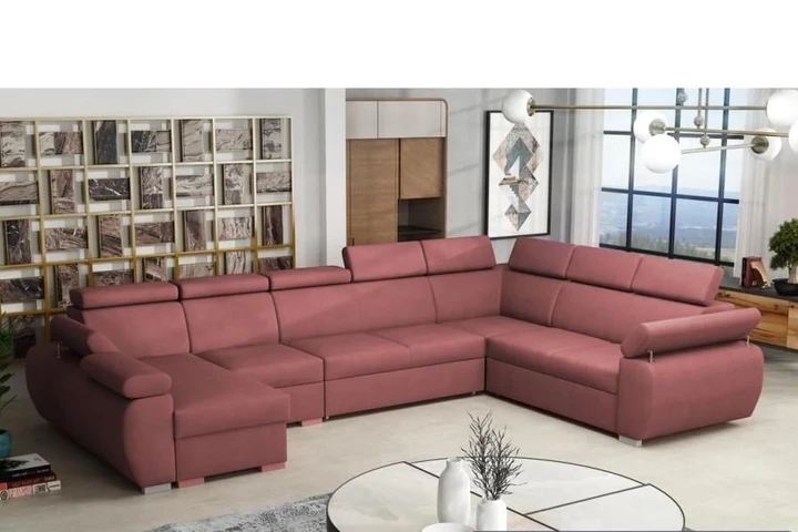 SEATTLE 7 rozkladacia sedacia súprava do U s polohovacími opierkami