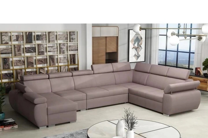 SEATTLE 7 rozkladacia sedacia súprava do U s polohovacími opierkami