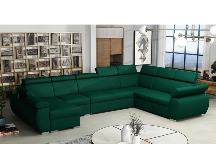 SEATTLE 7 rozkladacia sedacia súprava do U s polohovacími opierkami