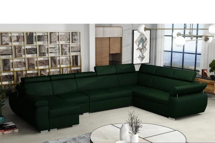 SEATTLE 7 rozkladacia sedacia súprava do U s polohovacími opierkami