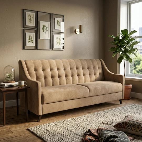 DARJA 3 rozkladacia trojpohovka v retro štýle