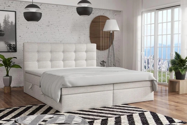 FERNO kontinentálna posteľ boxspring 140x200 s úložným priestorom