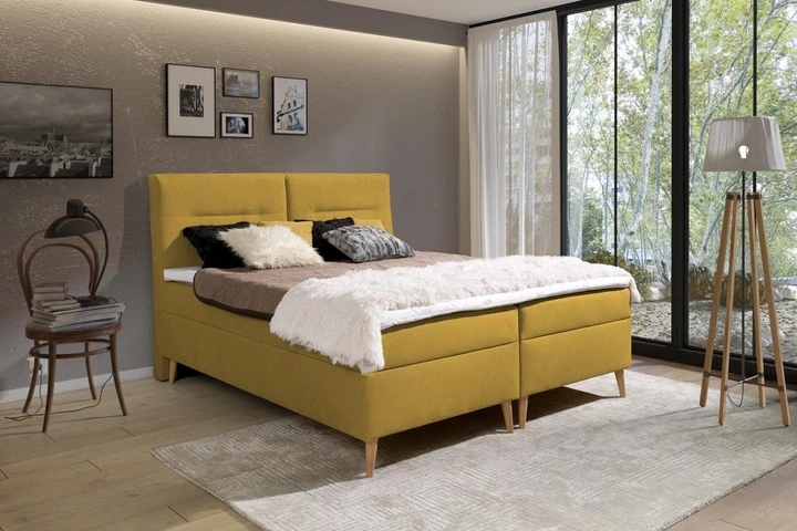LUIS kontinentálna posteľ boxspring 140x200 s úložným priestorom