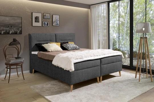 LUIS kontinentálna posteľ boxspring 160x200 s úložným priestorom