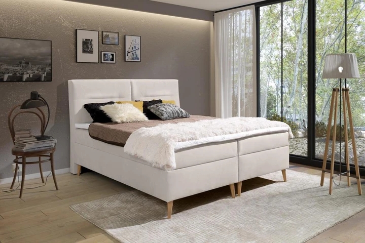 LUIS kontinentálna posteľ boxspring 180x200 s úložným priestorom