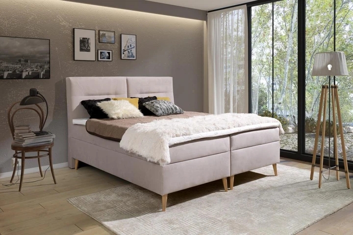LUIS kontinentálna posteľ boxspring 180x200 s úložným priestorom