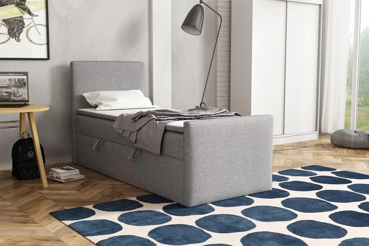 BOHO kontinentálna posteľ boxspring 100x200 s úložným priestorom
