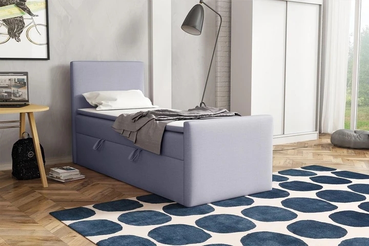 BOHO kontinentálna posteľ boxspring 100x200 s úložným priestorom