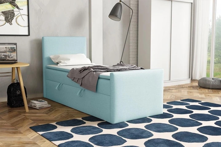 BOHO kontinentálna posteľ boxspring 100x200 s úložným priestorom