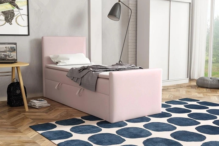 BOHO kontinentálna posteľ boxspring 100x200 s úložným priestorom