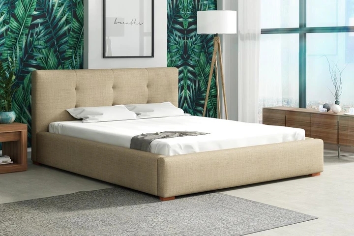 NOCETO 180x200 elegantná čalúnená posteľ s prešitím