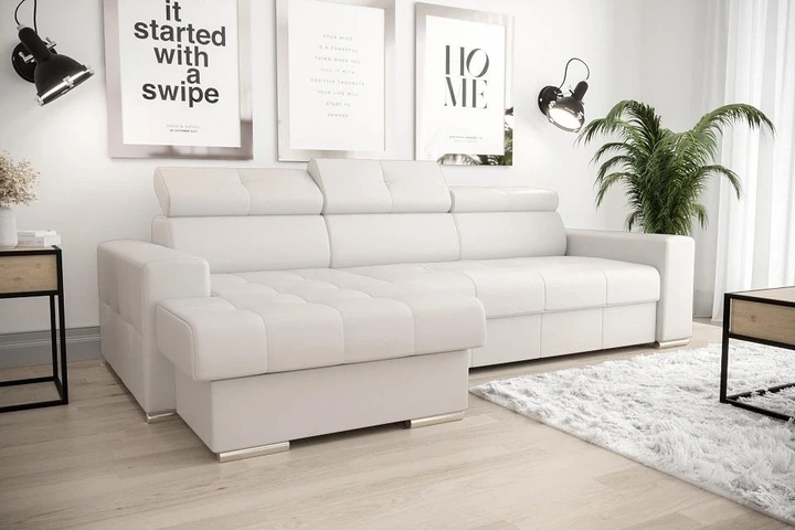 LINDE elegantná sedacia súprava s polohovacími záhlavníkmi v pravej kozi