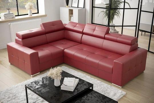 LINDE 5 elegantná sedacia súprava s polohovacími záhlavníkmi v pravej koži