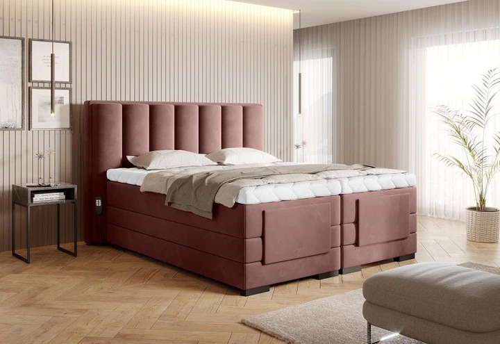 AMARETO boxspring posteľ 160x200 s elektrickým polohovaním