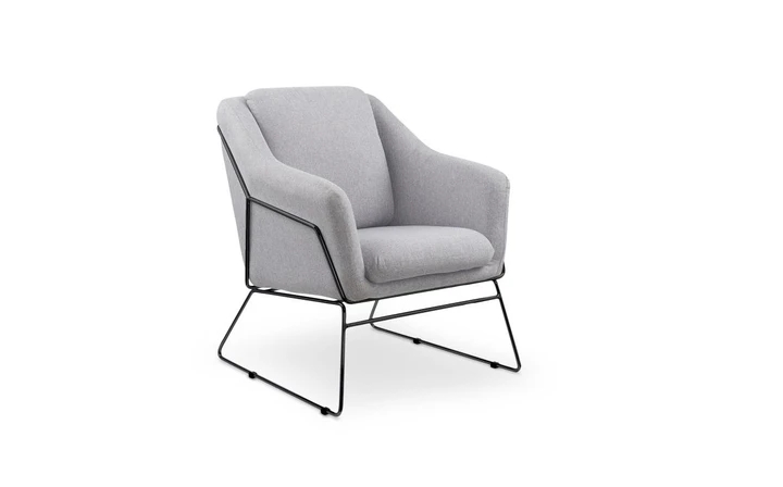 SOFT dizajnové kreslo, šedé