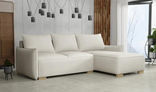 KYOTO malá rozkladacia rohová sedačka s úložným priestorom