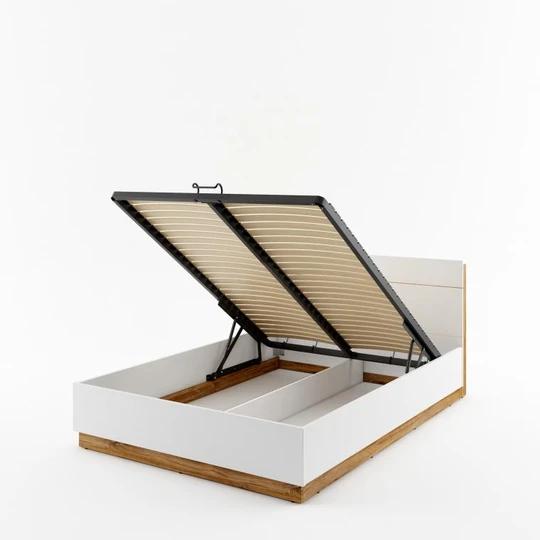 DENTRO 160x200 cm posteľ s roštom, ľad osvetlením a úložným priestorom