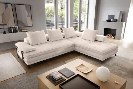 STELLA moderná rohová sedačka s elektrickým výsuvom